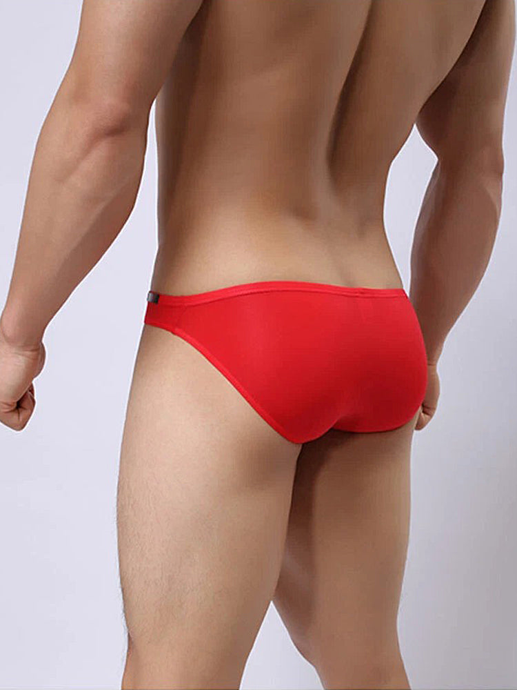 Sexy Breathable Ice Silk Soft Thin Breathable Briefs