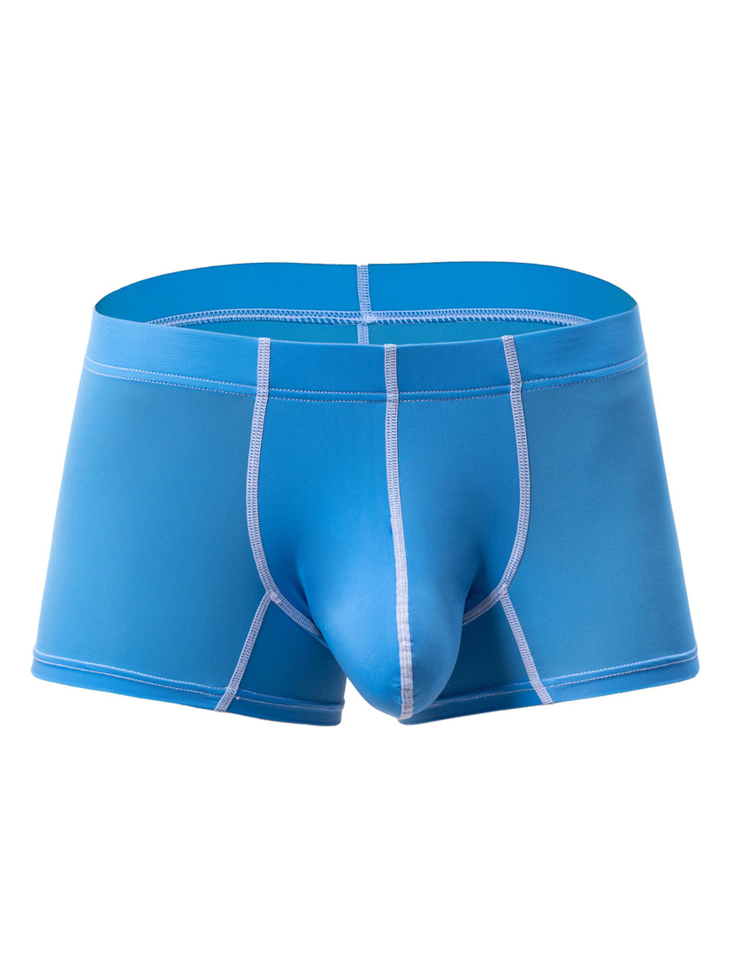 3 Pack Men's Large Pouch Contrast Binding Trunks