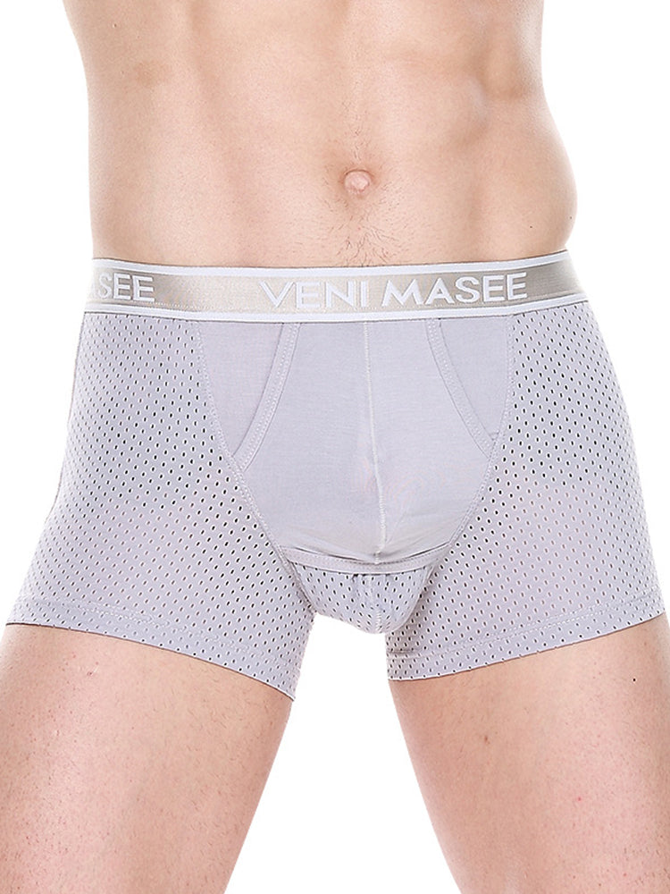 Men's Mesh Separate Pouch Trunks With Fly