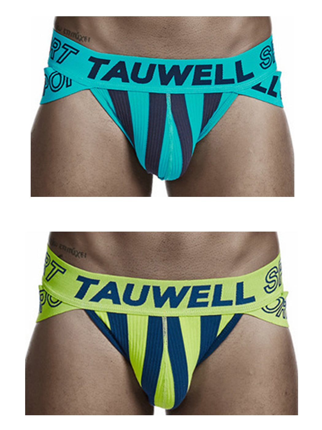 Brightly Colored Letters Men's Pouch Briefs