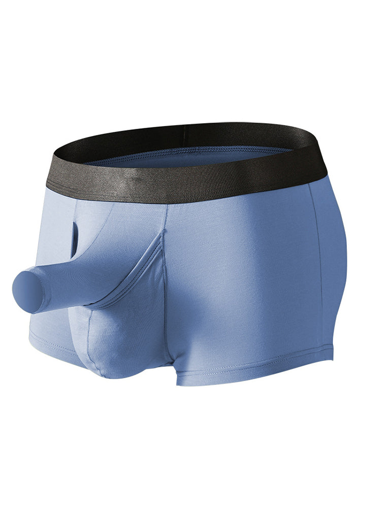 Men’s Dual Pouch Trunks With Fly Front