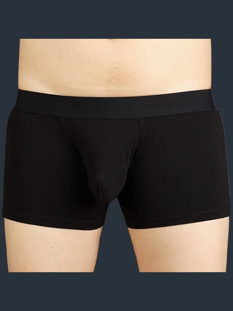 FreeLonger Men’s Microfibre Cotton Big Pouch Trunks