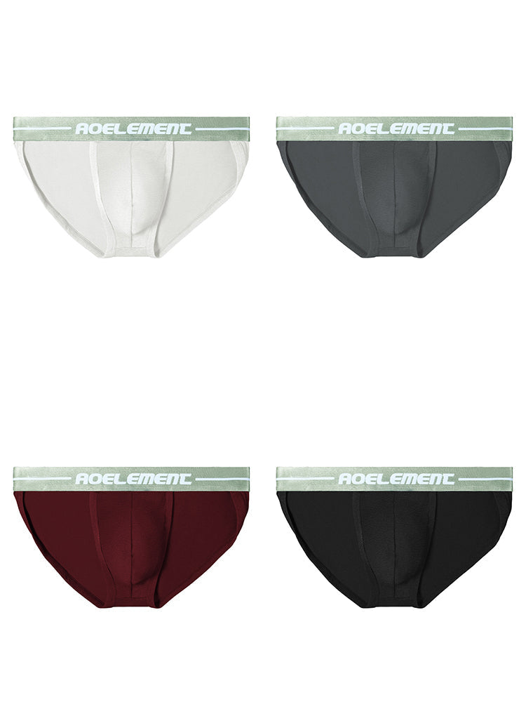 4 Pack Men's Sexy Bikini Brief Style Pouch Underwear