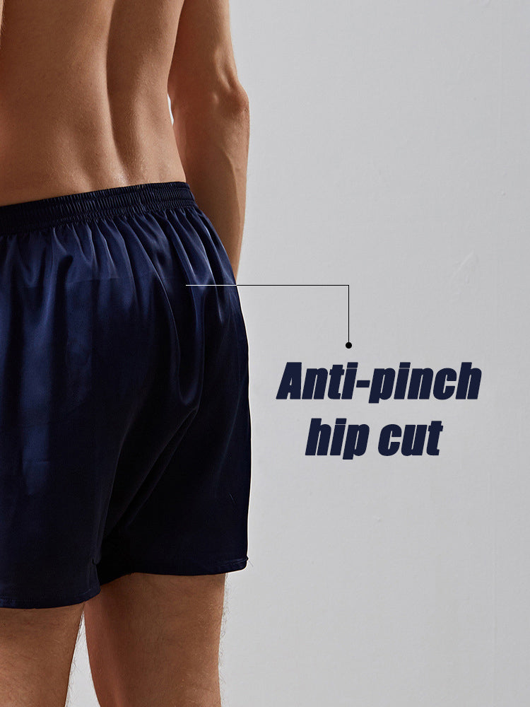 Men's Satin Loose Boxers Shorts