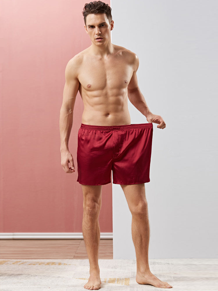 Men's Satin Loose Boxers Shorts