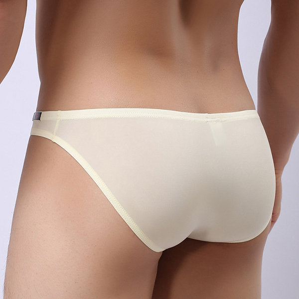 Sexy Breathable Ice Silk Soft Thin Breathable Briefs