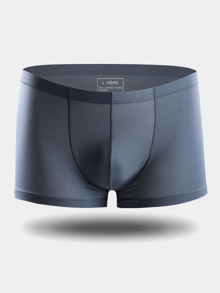 4 Pack Cooling Silk Bulge Pouch Men's Underwear