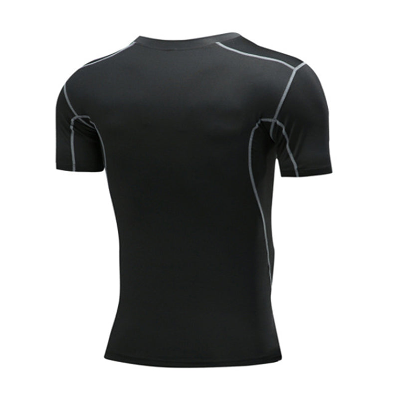 Men's Short-sleeved Tights Fitness Quick-drying Breathable T-shirt