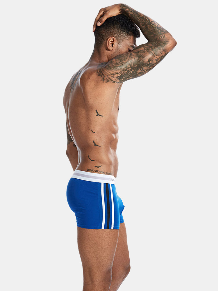 3 Pack Low Rise Printed Support Men's Boxer Briefs