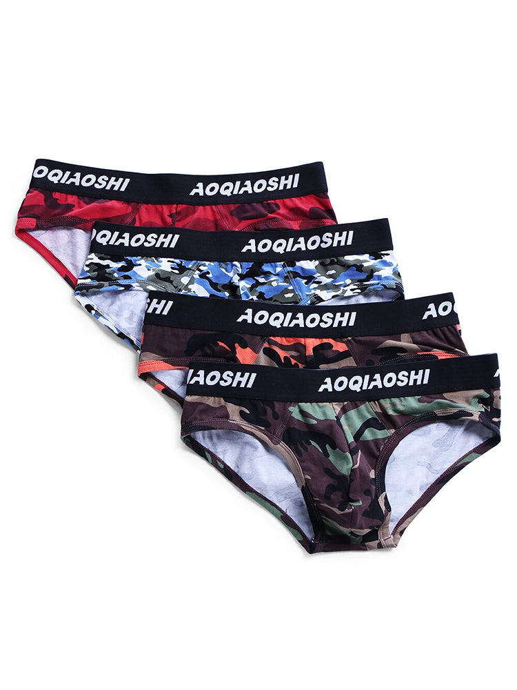 3 Pack Low Rise Camouflage Ball Support Underwear