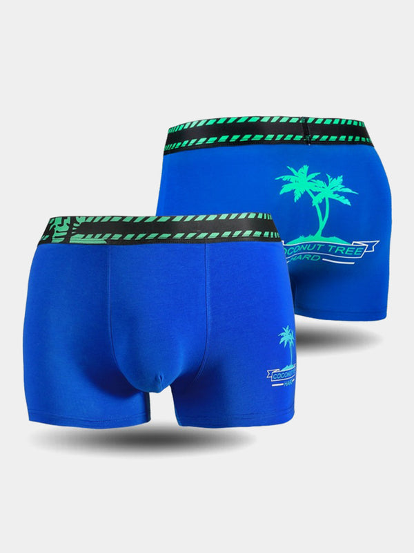 2 Pack Coconut Tree Printed Men's Underwear