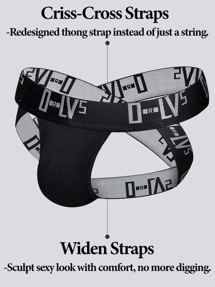 2 Pack Sexy Hollow Out Mens Jockstraps