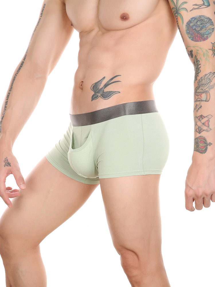 Men’s Dual Pouch Trunks With Fly Front