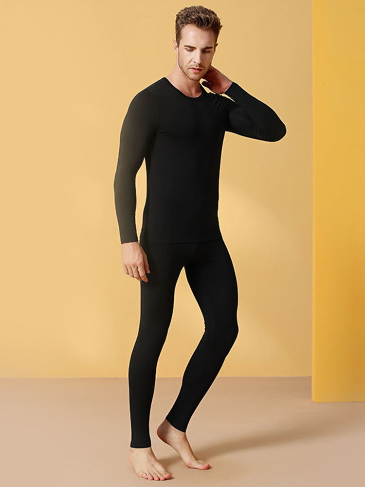 Men’s Silk Double-faced Seamless Thermal Bottoms