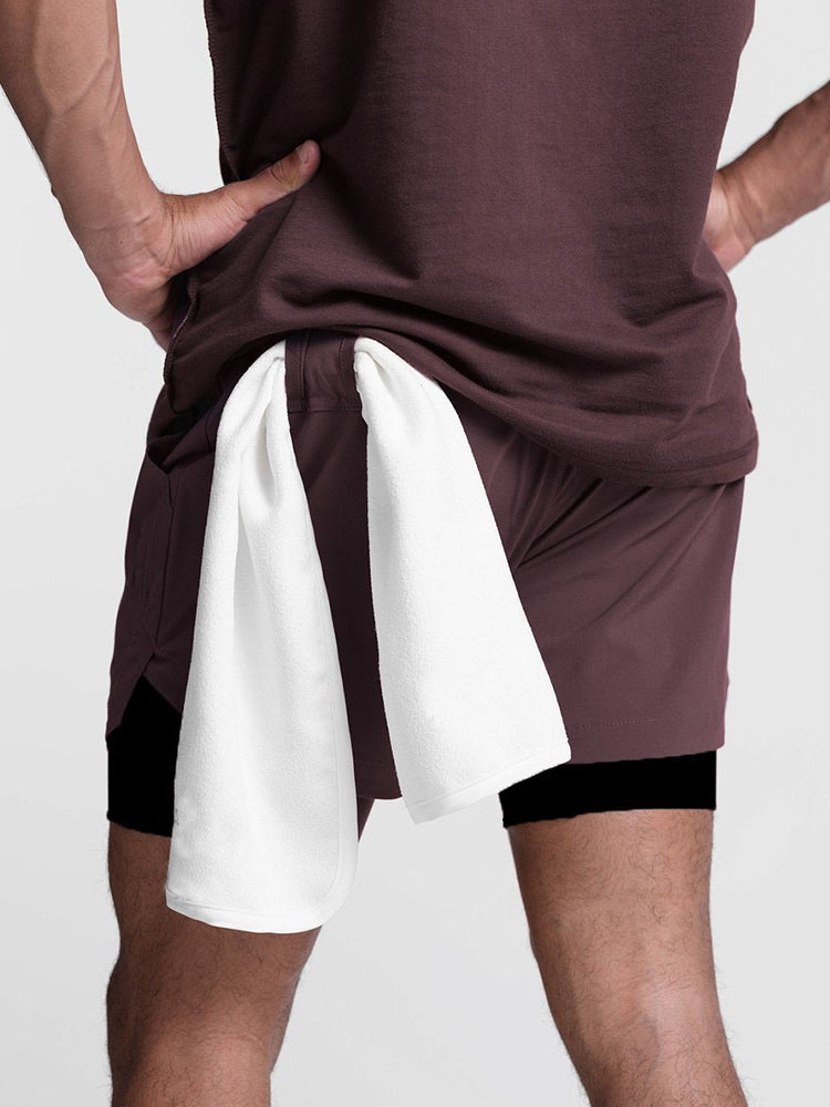 Men's Quick Dry Athletic Shorts With Phone Pockets