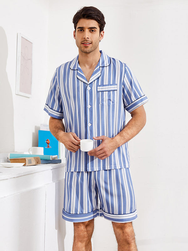 Men's Premium Satin Short Pajama Set