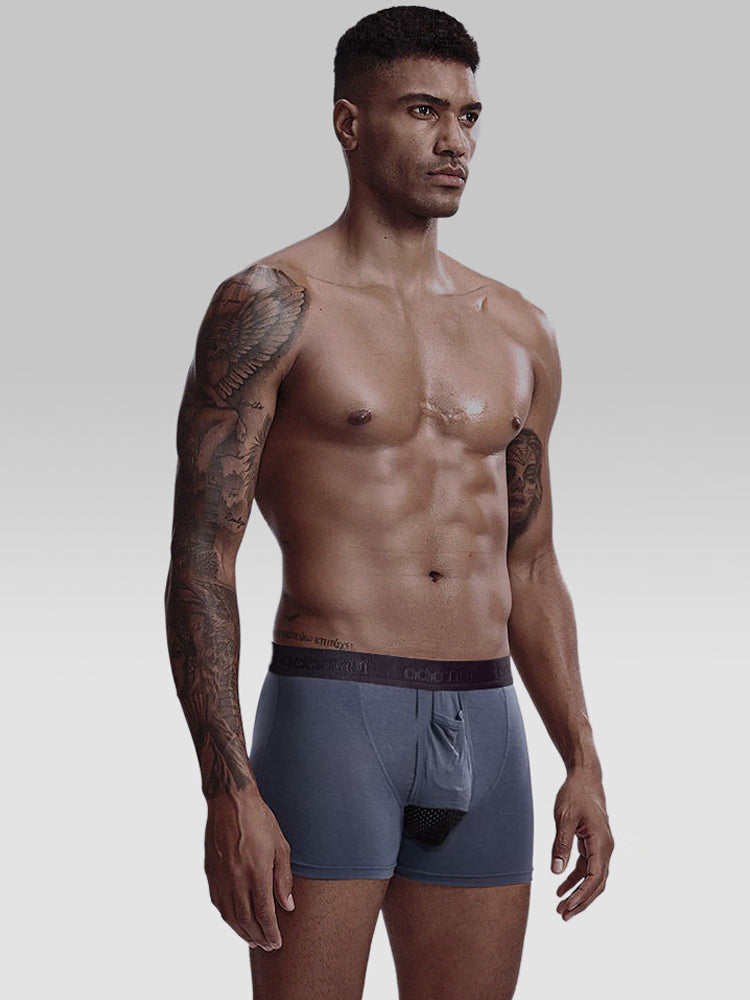 3 Pack Cotton Separate Pouches Underwear With Fly