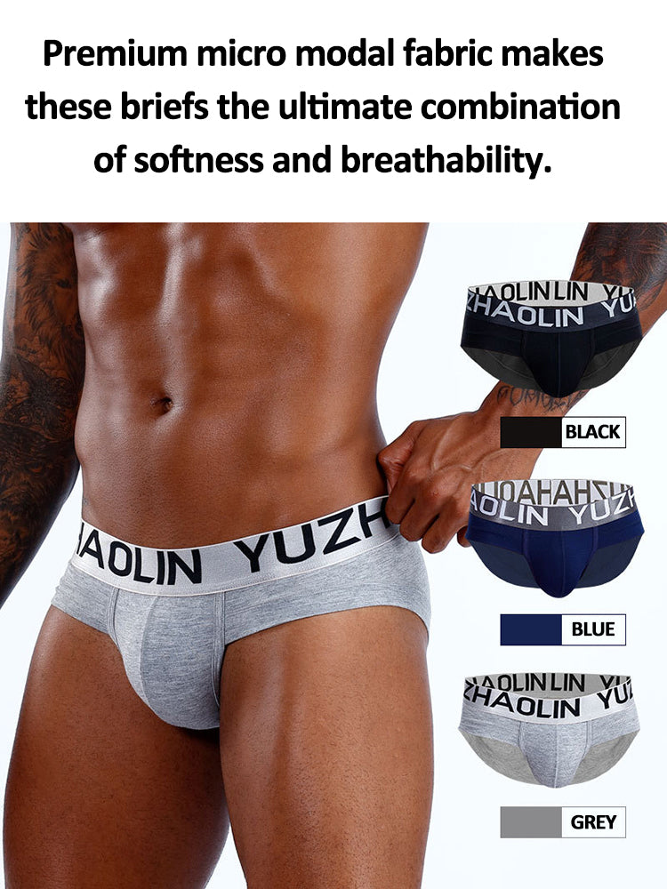 3 Pack Soft Touch Men's Briefs With Support Pouch