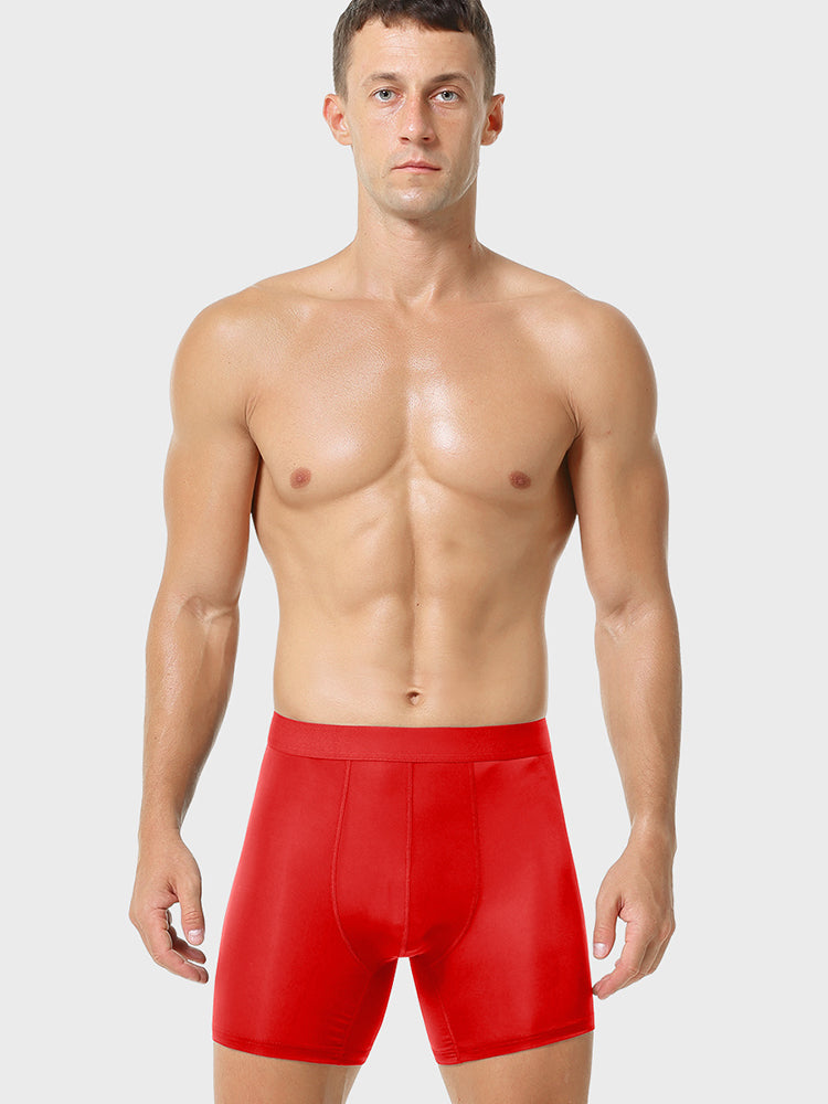 3 Pcs Ice Silk Breathable Sports Boxers Briefs