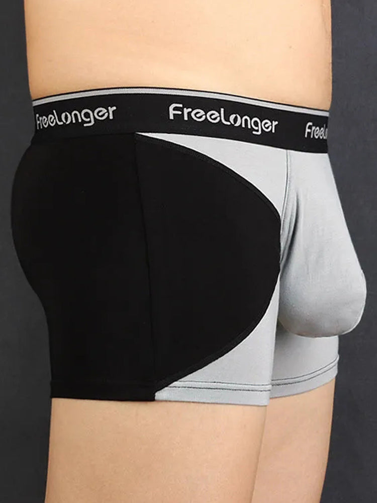FreeLonger Men’s U convex Separate Support Pouch Trunks