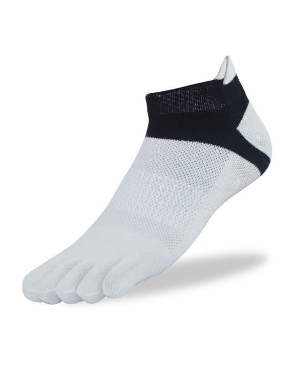 Men's Mesh Breathable Fun Quarter Toe Socks