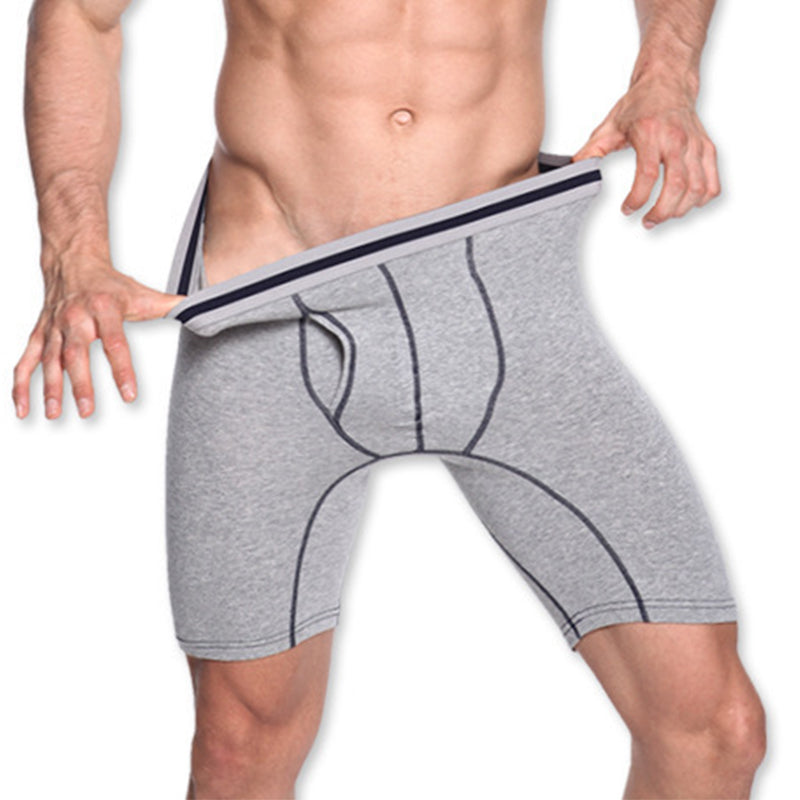 Men's Sports Boxer Brief Fly Front with Pouch