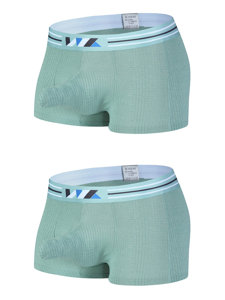 2 Pack Separated Pouch Comfy Mens Boxer Briefs