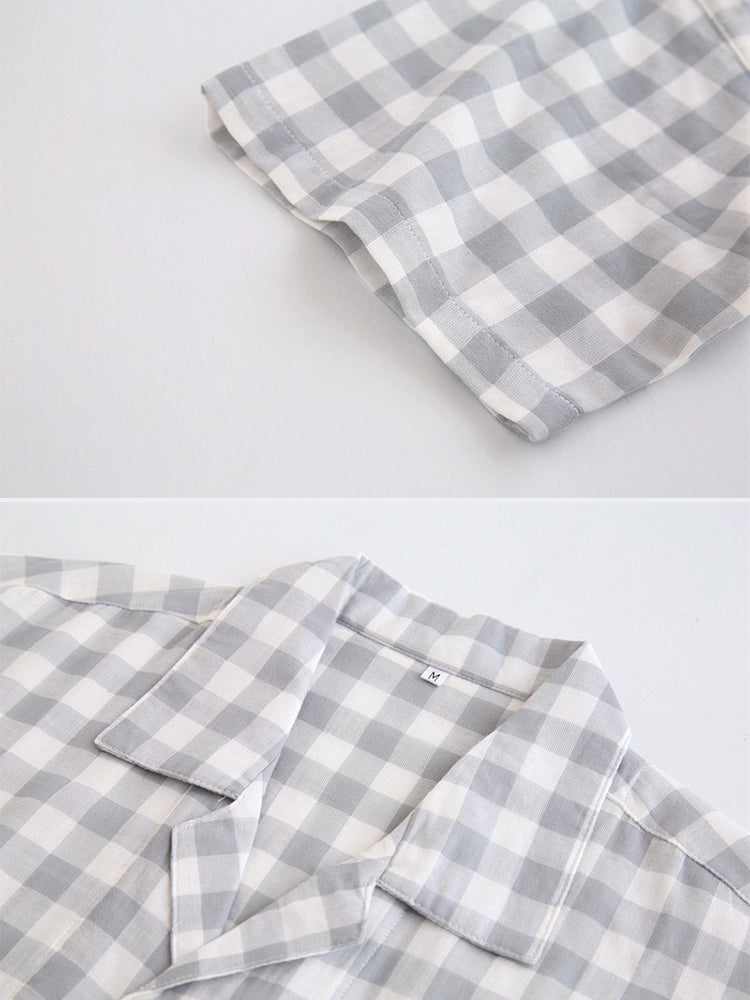 Men's 100% Cotton Woven Short Sleepwear Pajama Set