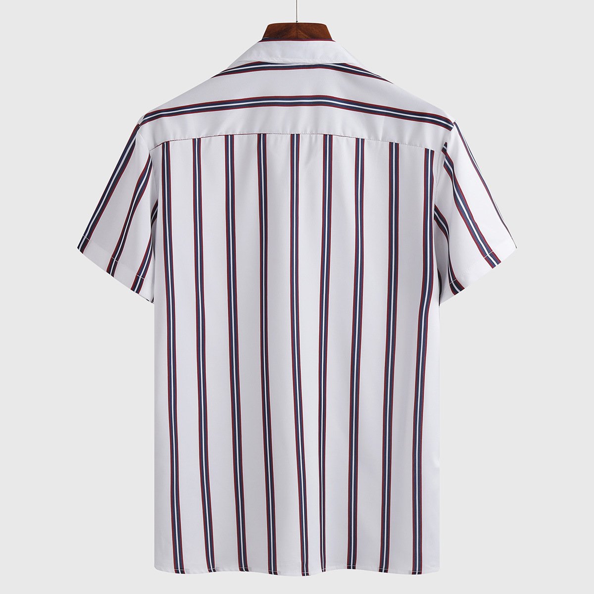 Mens Stripe Breathable Multi Color Chest Pocket Shirts