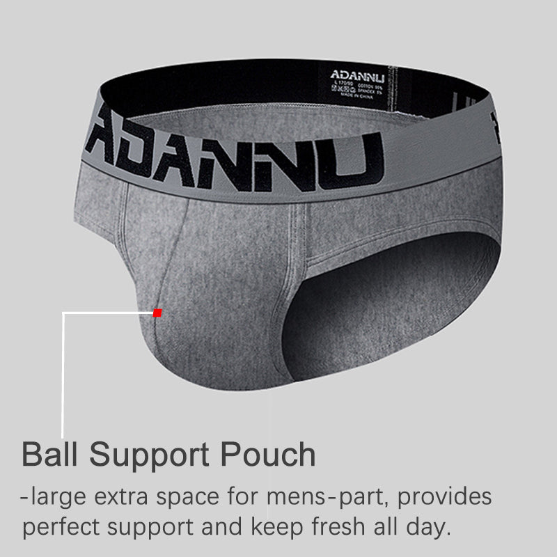2 Pack Cotton 3D Large Pouch Men's Underwear