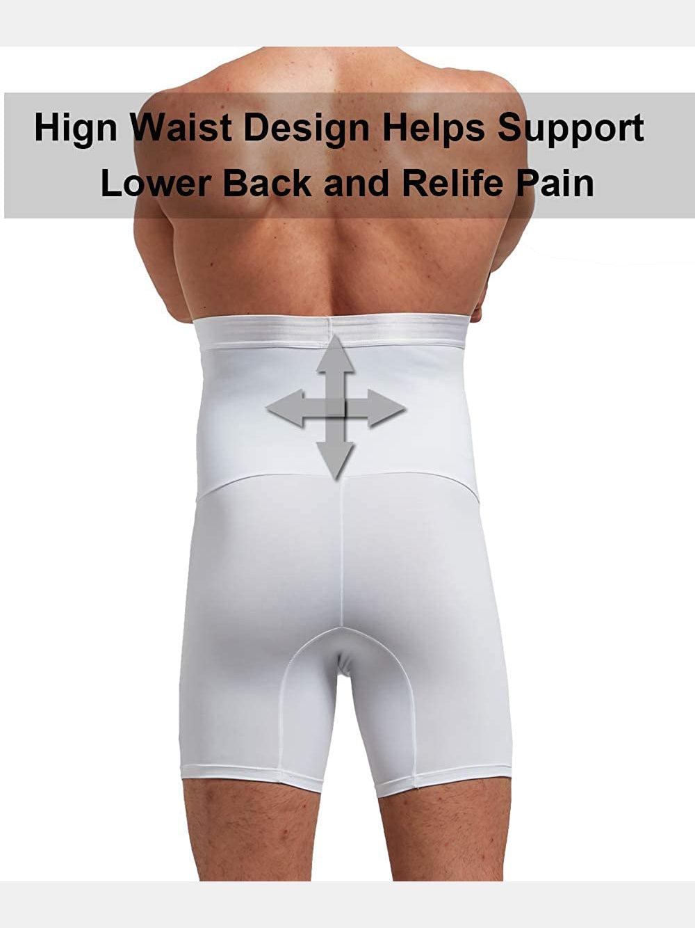Mens Separated Pouch Butt Lift Shapewear Boxers