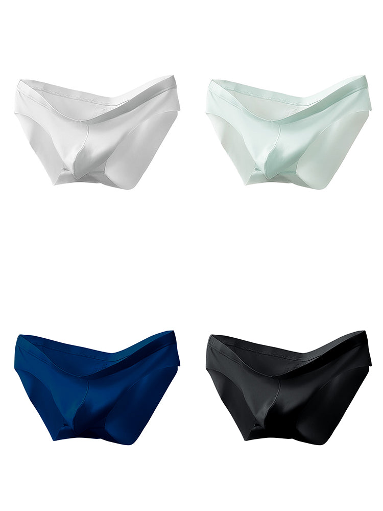 4 Pack Trackless Summer Thin Pouch Men's Briefs