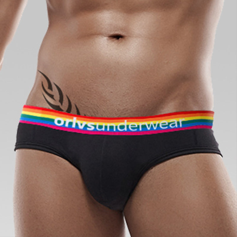 Mens Rainbow Belt Cotton Comfy Briefs