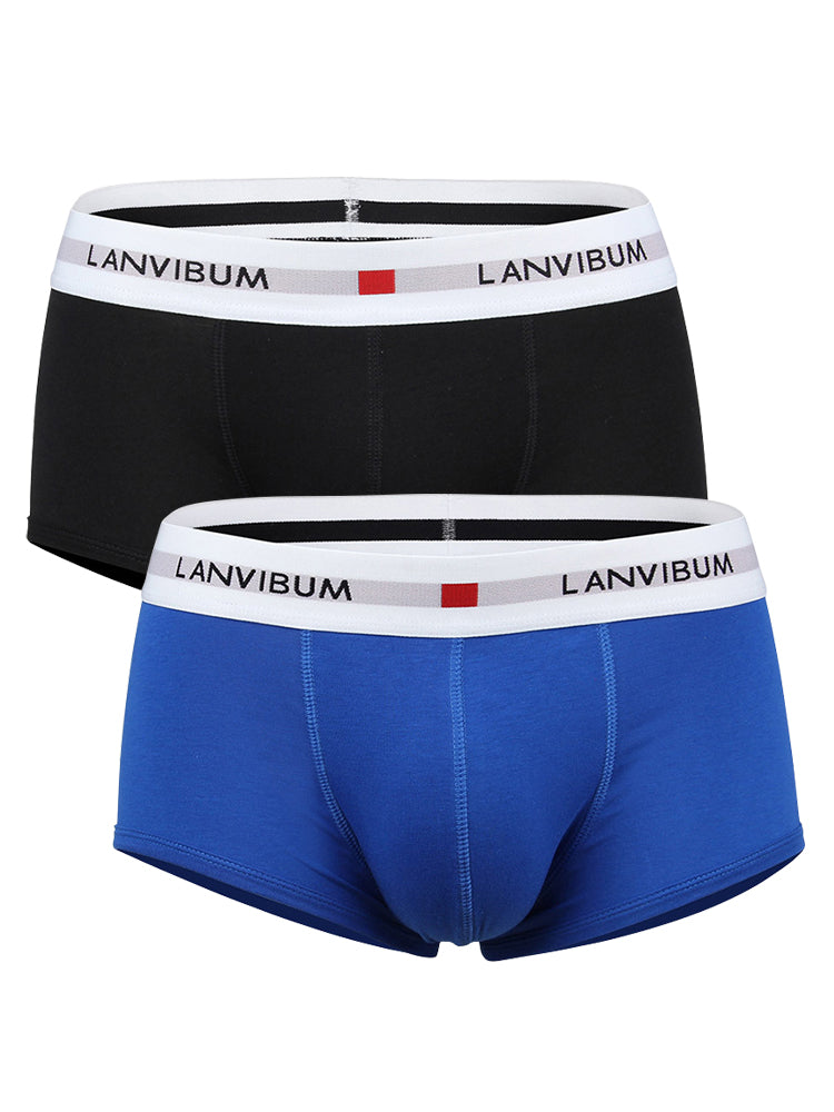 2 Pack Men's Breathable Big Pouch Trunks
