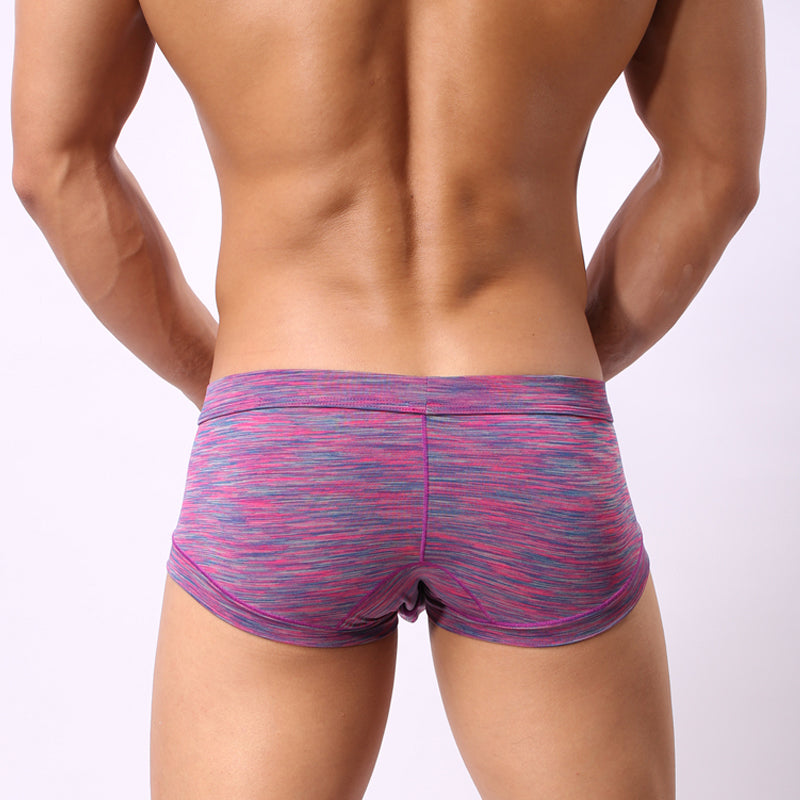 4Pcs Cotton Striped U-convex Pouch Briefs