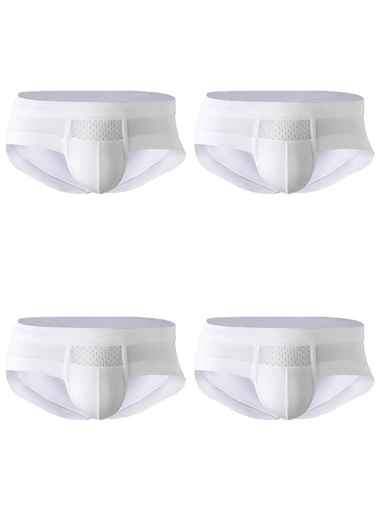 4 Pack Mens's Breathable U Convex Pouch Briefs