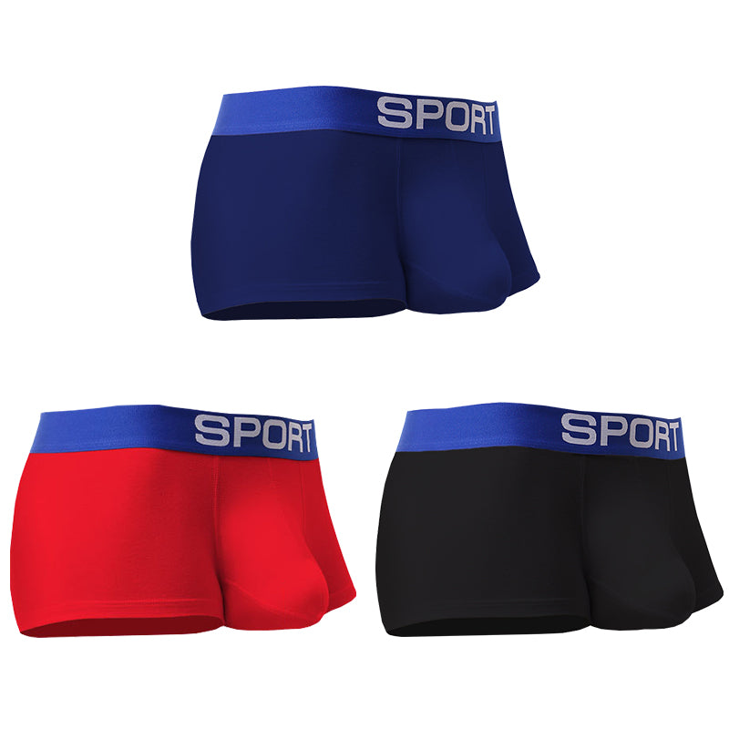 3 Pack Mens Sculpt Bulge Shape Support Pouch Underwear