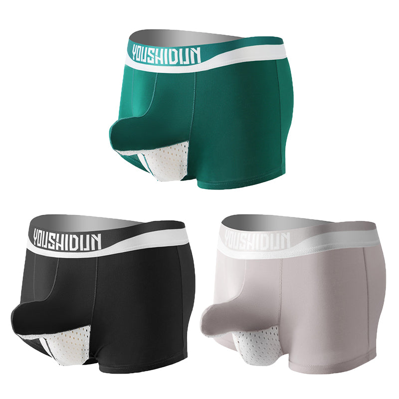 3 Pack Comfy Cotton Dual Pouch Men's Underwear