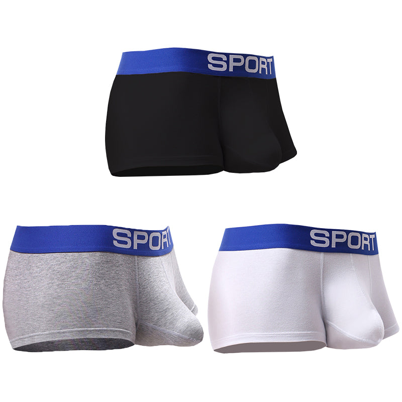 3 Pack Mens Sculpt Bulge Shape Support Pouch Underwear