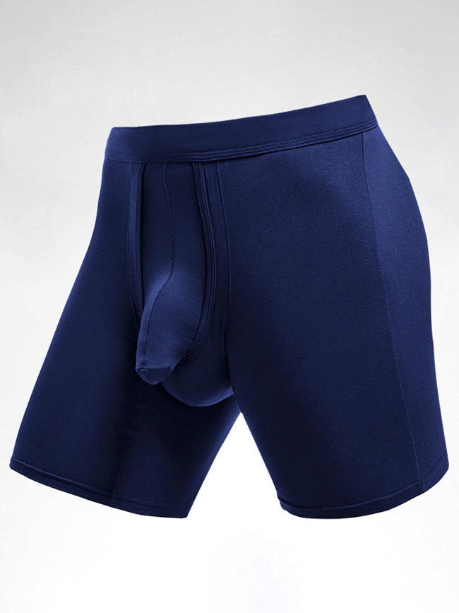 2 Pack Long Boxer Briefs with Separate Pouch