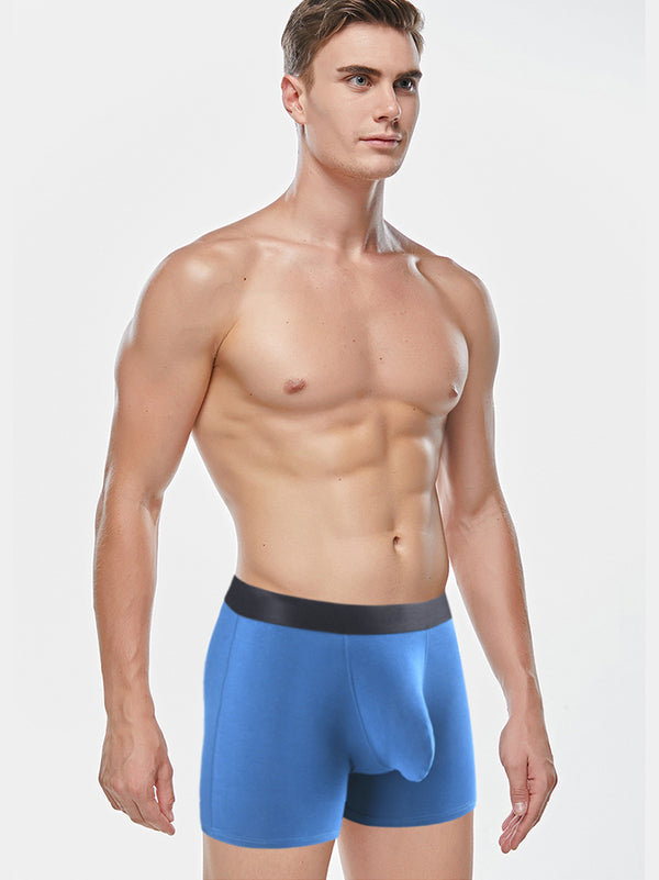 Men's Separate Big Pouch Long Boxer Briefs