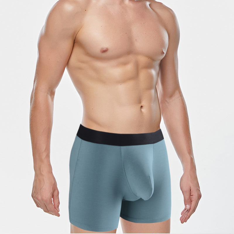 Men's Separate Big Pouch Long Boxer Briefs