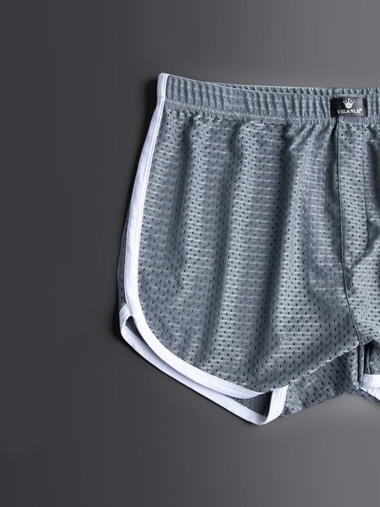 2 Pack Loose Home Underwear Breathable Mesh Shorts