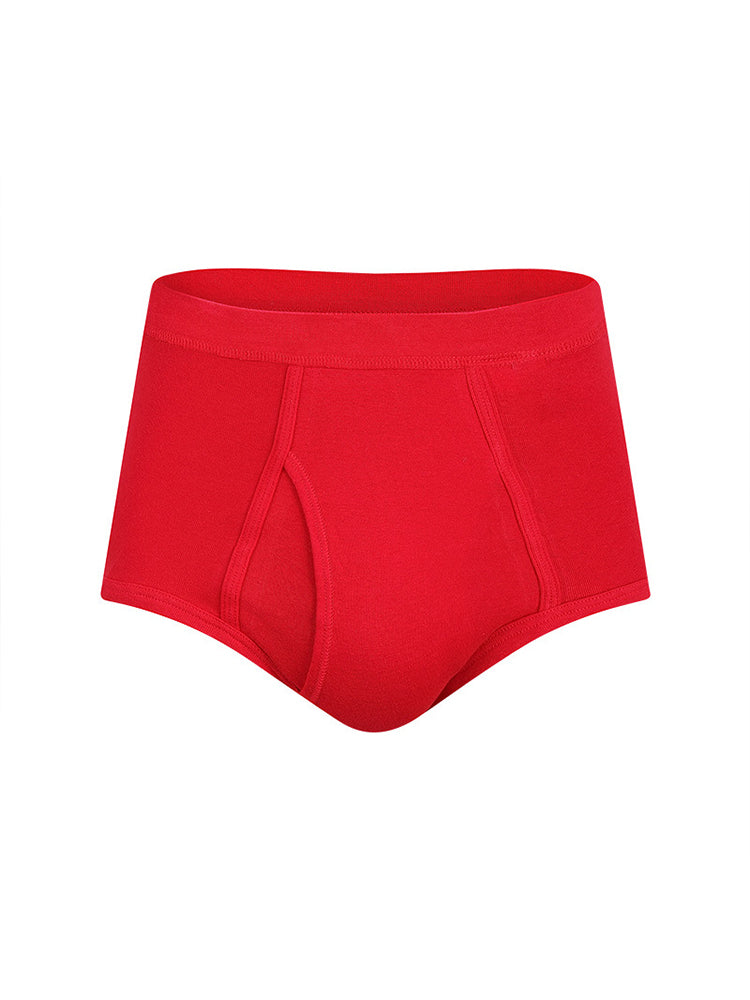2 Pack Cool 100% Cotton Underwear With Fly