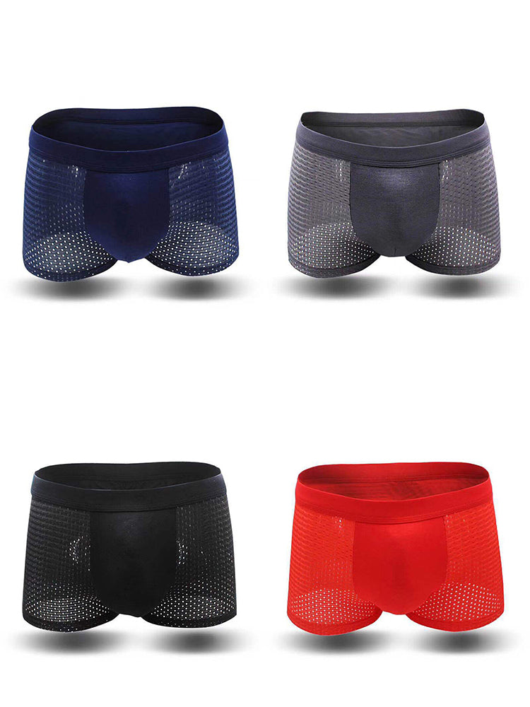 4 Pack Breathable Mesh Fabric Men’s Underwear