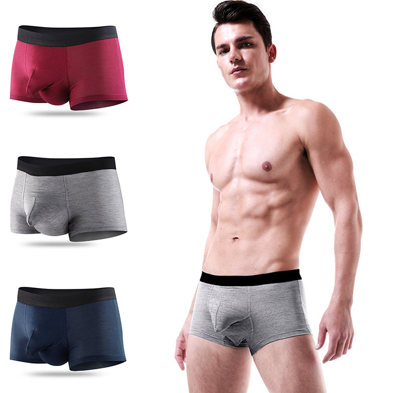 3 Pack Modal Dual Pouch Mens Underwear