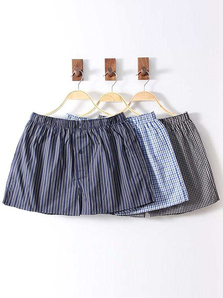 3 Pack Men's Cotton Loose Boxers