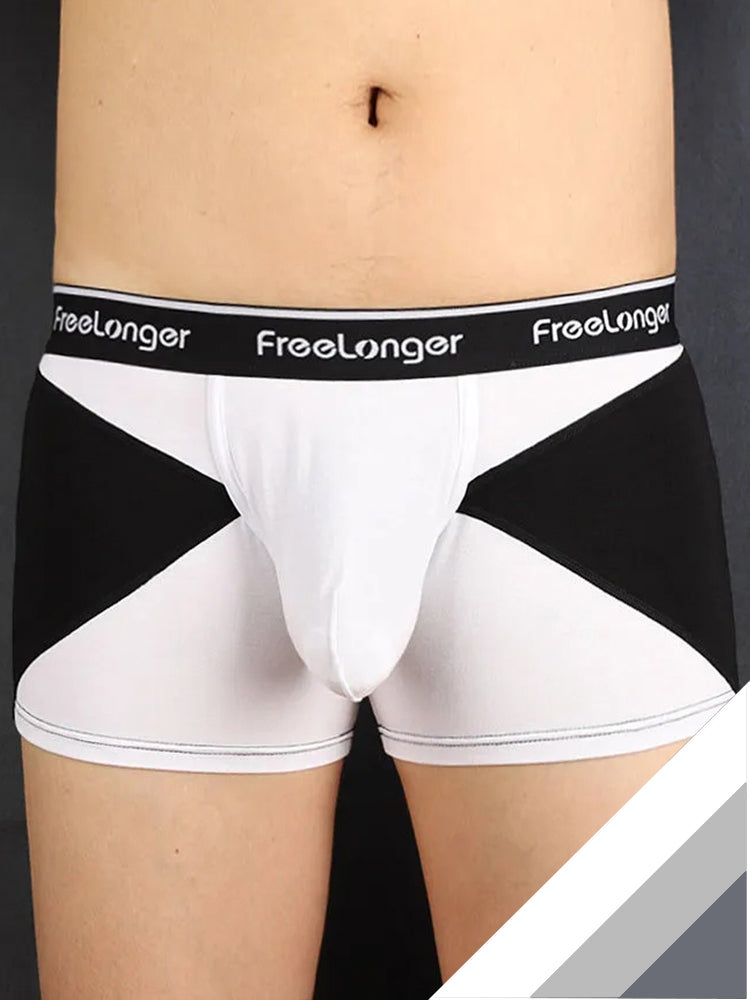 FreeLonger Men’s U convex Separate Support Pouch Trunks