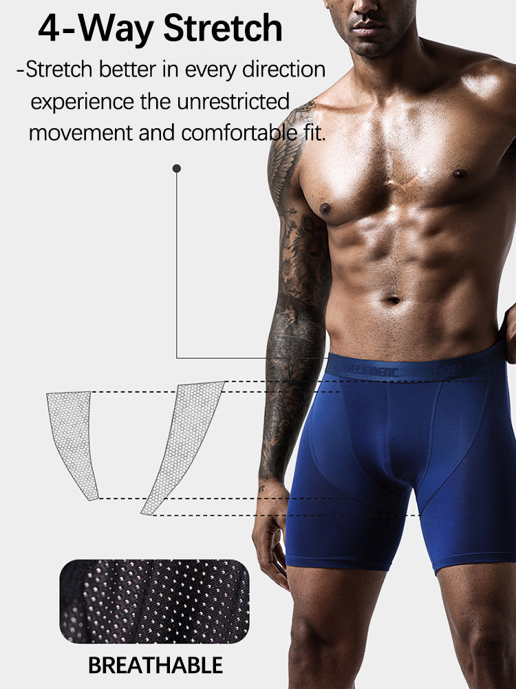 2-Pack Men's Performance Boxer Brief Athletic Underwear