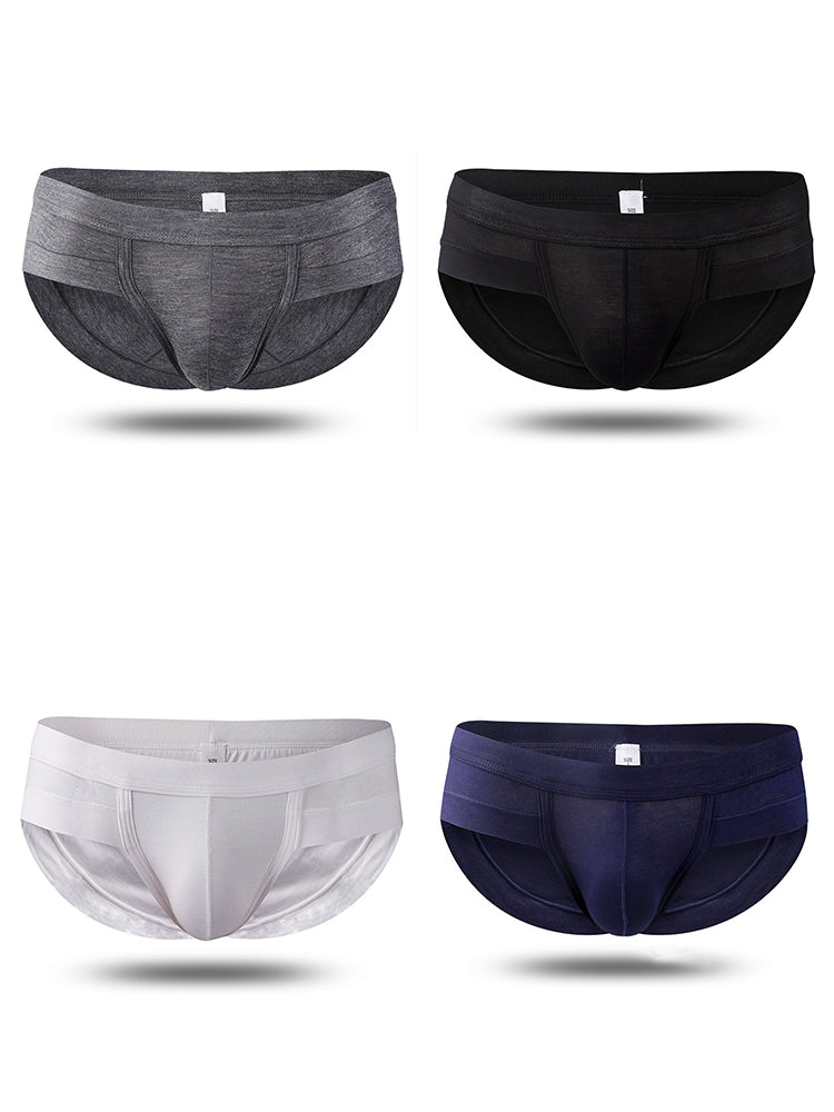 4 Pack Support U Convex Pouch Men's Underwear